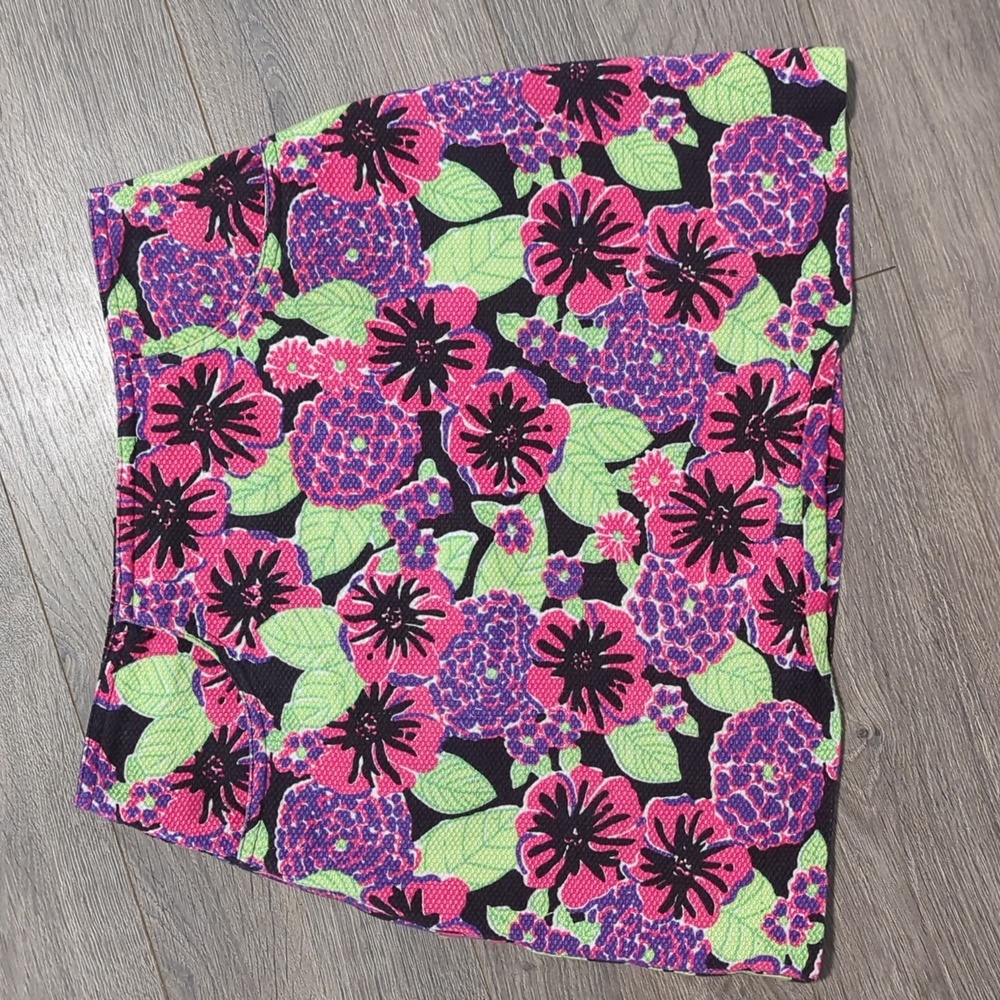 Lilly Pulitzer Vintage Floral Mini Skirt with Pockets